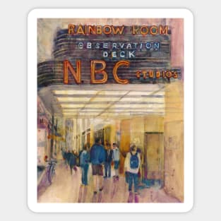 Rainbow Room Observation Deck NBC Studios Sticker